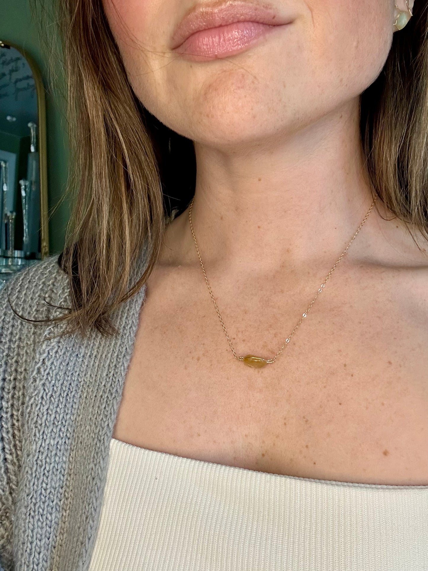 Citrine Quartz Necklace