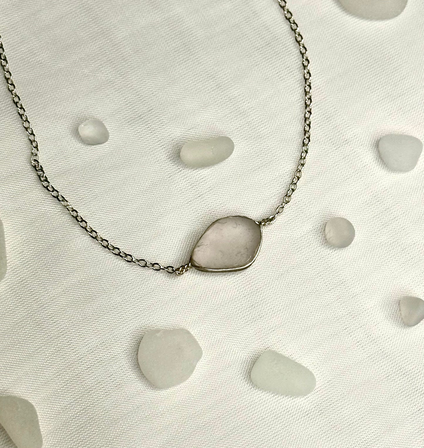 Light Lavender Sea Glass Necklace