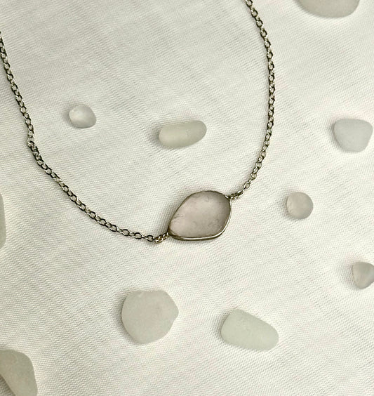 Light Lavender Sea Glass Necklace