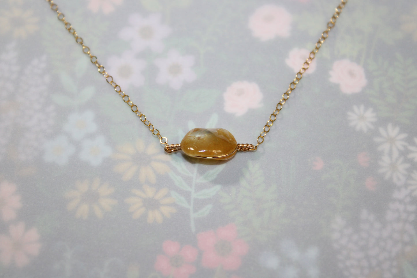 Citrine Quartz Necklace
